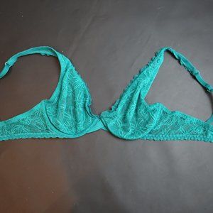 Xhilaration Turquoise Lace Underwire Bra 34B